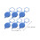 24Pcs Dark Blue Plastic Car Windshield Washer Cap Durable Replacement 10