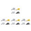 16Pcs Back Pull Alloy Inertial Fighter Plane Models for Children Play 7