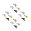 16Pcs Back Pull Alloy Inertial Fighter Plane Models for Children Play 8
