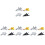 16Pcs Back Pull Alloy Inertial Fighter Plane Models for Children Play 9