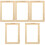 5Pièces Cadres Sérigraphie En Bois Solide Pour Impression DIY 3