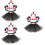 3Ensembles Costume Chat Cosplay Oreilles Queue Nœud Coloré 7