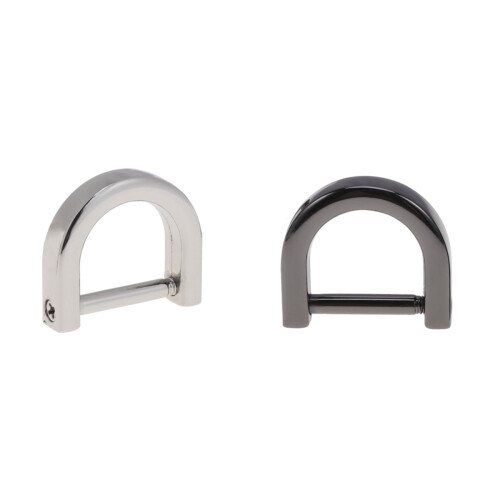8Pcs Grey Durable Semi-Circular D Ring Buckles for Bags Backpack DIY 2