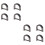 8Pcs Grey Durable Semi-Circular D Ring Buckles for Bags Backpack DIY 7