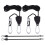 12Pcs Adjustable Ratchet Rope Hanger for Grow Light Black Strong 2