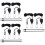 12Pcs Adjustable Ratchet Rope Hanger for Grow Light Black Strong 5