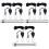 12Pcs Adjustable Ratchet Rope Hanger for Grow Light Black Strong 9