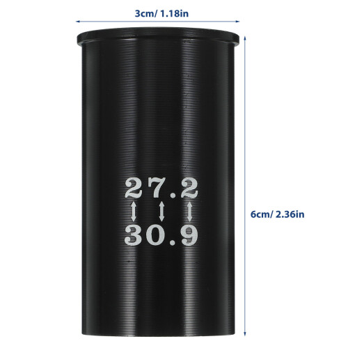 2Pièces De Réduction Noir Aluminium Pour Tube 1
