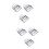 6Pièces Accessoire Apiculture Clip Argenté Durable Pour 6