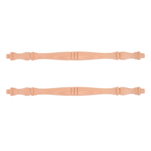 6Pcs Solid Wood Decorative Roman Pillars Beige for Home Railings 1
