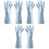 3Pairs Blue Waterproof Dishwashing Gloves Durable Kitchen Accessories 4