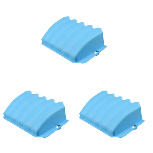 3Pcs Plastic Pet Grass Basket Frame -Blue for Small Pets 2