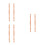 6Pcs Solid Wood Decorative Roman Pillars Beige for Home Railings 5