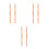 6Pcs Solid Wood Decorative Roman Pillars Beige for Home Railings 6