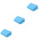 3Pcs Plastic Pet Grass Basket Frame -Blue for Small Pets 5