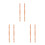6Pcs Solid Wood Decorative Roman Pillars Beige for Home Railings 8