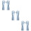 3Pairs Blue Waterproof Dishwashing Gloves Durable Kitchen Accessories 9