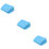 3Pcs Plastic Pet Grass Basket Frame -Blue for Small Pets 9