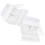 4Pcs Kitchen Sink Sponge Holder White Plastic Drain Rack Organizer 2