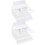 4Pcs Kitchen Sink Sponge Holder White Plastic Drain Rack Organizer 3