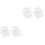 4Pcs Kitchen Sink Sponge Holder White Plastic Drain Rack Organizer 4