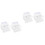 4Pcs Kitchen Sink Sponge Holder White Plastic Drain Rack Organizer 5