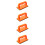 4Pcs Orange ABS Push Block for Table Saw Woodworking Safety Tool 9