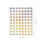 2400Pcs Adhesive Qc Passed Stickers Bright Color Flexible 10