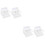 4Pcs Kitchen Sink Sponge Holder White Plastic Drain Rack Organizer 7