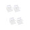 4Pcs Kitchen Sink Sponge Holder White Plastic Drain Rack Organizer 8