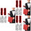 12Paren Elastische Armband Garters Shirt Satin Stof 6