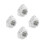 4Pcs Outdoor White LED Digital Sports Watch Multi-Function Waterproof 7