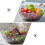 4Pièces Bols Clair Pour Servir Salade Fruits 8