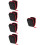 5Pcs Shockproof Black Eva Rangefinder Storage Pouch for Golfing 11