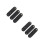 6Pcs Black Wire Organizer Earbud Wired Headphone Cable Winder 6