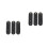 6Pcs Black Wire Organizer Earbud Wired Headphone Cable Winder 8