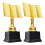 4Pcs Gold Book Shaped Trophy Plastic Reading Prize for Student Awards 2