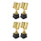 4Pcs Gold Book Shaped Trophy Plastic Reading Prize for Student Awards 4