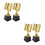 4Pcs Gold Book Shaped Trophy Plastic Reading Prize for Student Awards 5