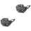 2Pièces Turban Catering Noir En Toile Robuste Ajustable 2