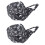 2Pièces Turban Catering Noir En Toile Robuste Ajustable 4