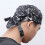2Pièces Turban Catering Noir En Toile Robuste Ajustable 8