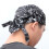 2Pièces Turban Catering Noir En Toile Robuste Ajustable 9