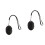 2Pcs Black Wireless Selfie Shutter Remote for Mobile Phone Camera 5
