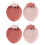 4Pcs Assorted Color Candy Plates Plastic Snack Dish for Home Use 6