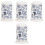 4Pcs Blue Porcelain Toothpick Holder for Hamster Creative Storage Box 4