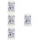 4Pcs Blue Porcelain Toothpick Holder for Hamster Creative Storage Box 8