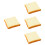 4Pcs Vivid Simulation Bread Decor PU Material Fake Toast Kitchen Props 7