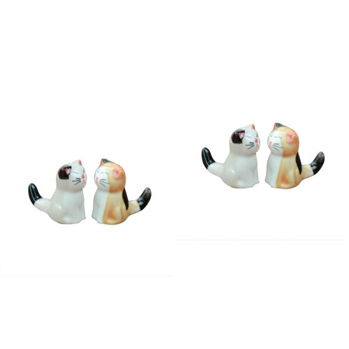 2Pièces Support Baguettes Céramique Chat Plutus Facile 2