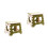 2Pcs Portable Green Folding Stool Foldable Step Stool for Travel Use 7